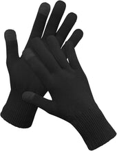 Load image into Gallery viewer, Touchscreen Black Cotton Gloves Men Women, Moisturising Gloves Large Cotton Gloves for Dry Hands, Night, Work