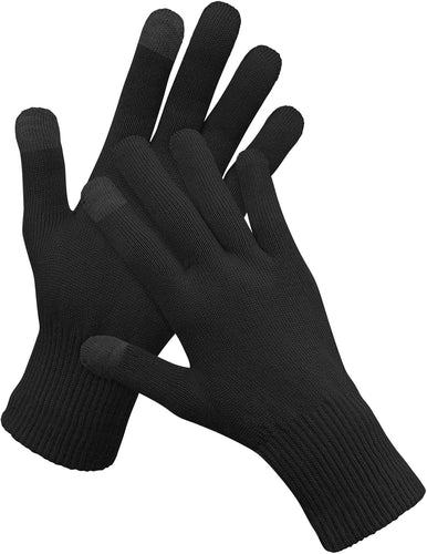 Touchscreen Black Cotton Gloves Men Women, Moisturising Gloves Large Cotton Gloves for Dry Hands, Night, Work