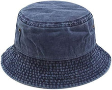 Load image into Gallery viewer, Vintage Cotton Bucket Hat Washed Retro Outdoor Fishing Sun Hat