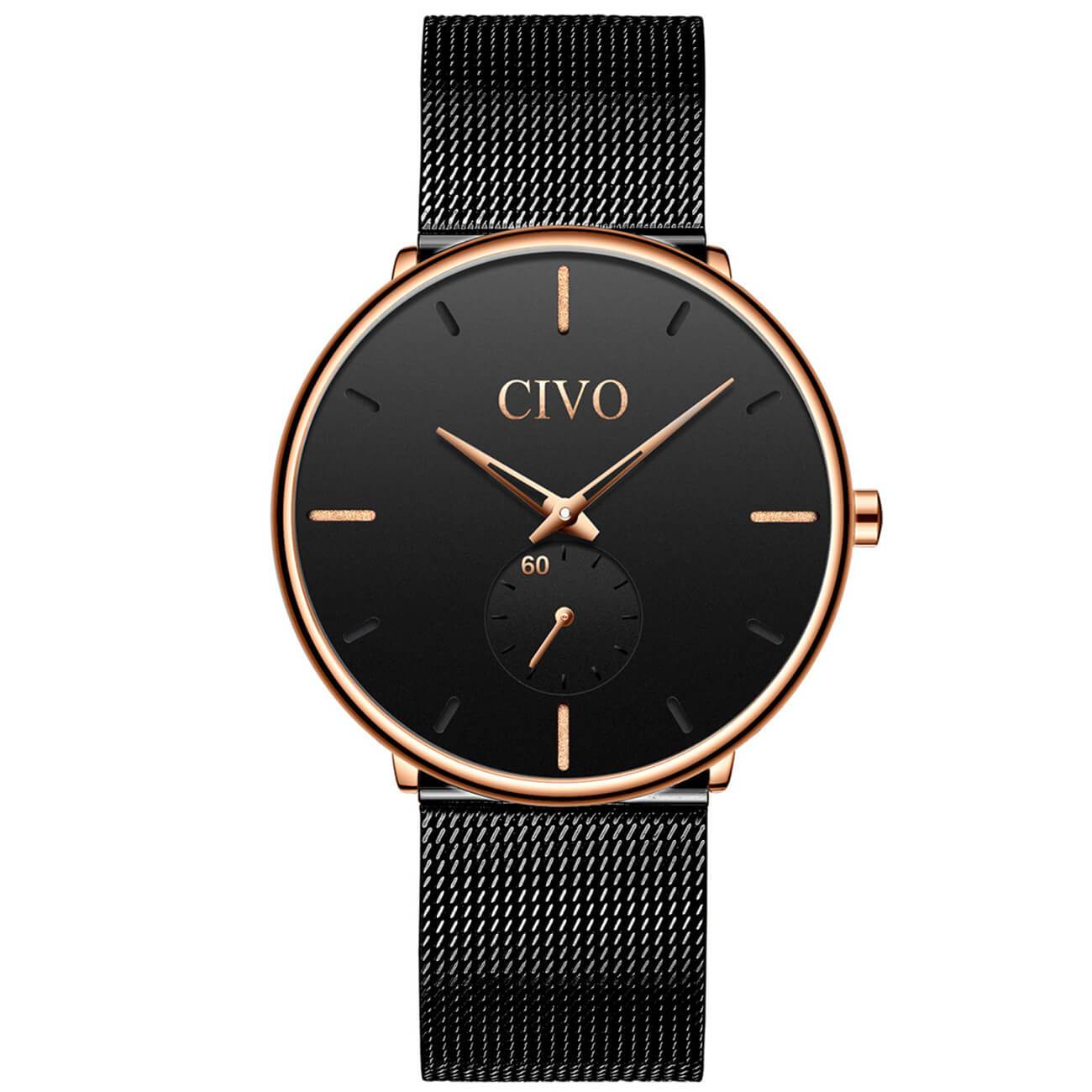 0124C | Quartz Men Watch | Mesh Band