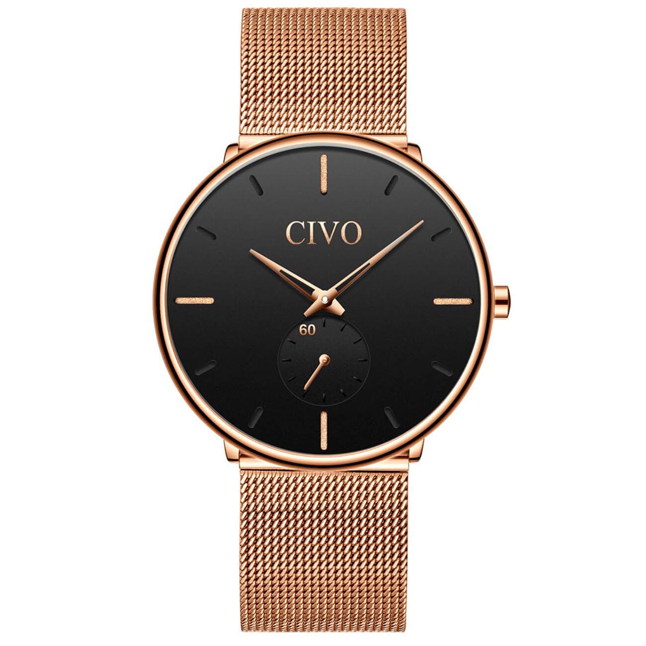 0124C | Quartz Men Watch | Mesh Band