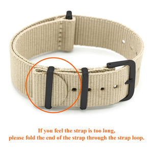 NATO Strap 4/8 Packs - 16mm 18mm 20mm 22mm 24mm Premium Ballistic Nylon Watch Bands Zulu Style with Stainless Steel Buckle