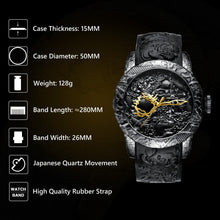Load image into Gallery viewer, 8041M | Quartz Men Watch | Rubber Band